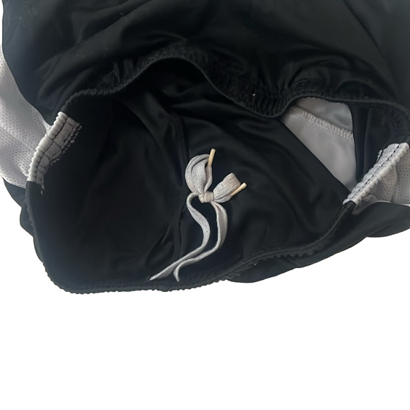 nike black and white athletic drawstring basketball shorts - Picture 6 of 8